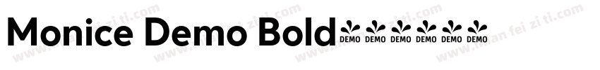Monice Demo Bold字体转换